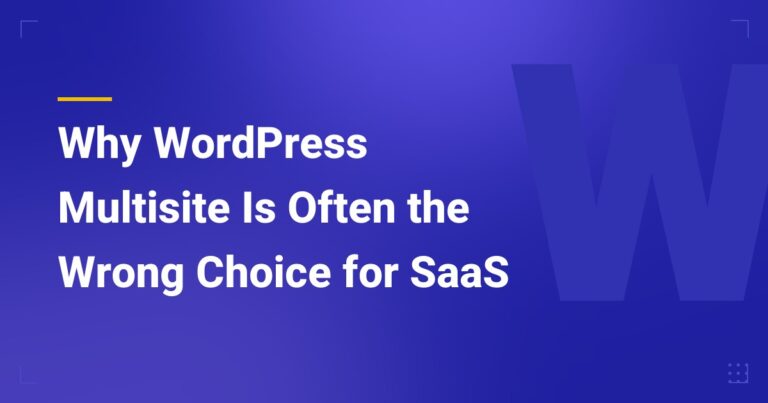 WordPress multisite SaaS