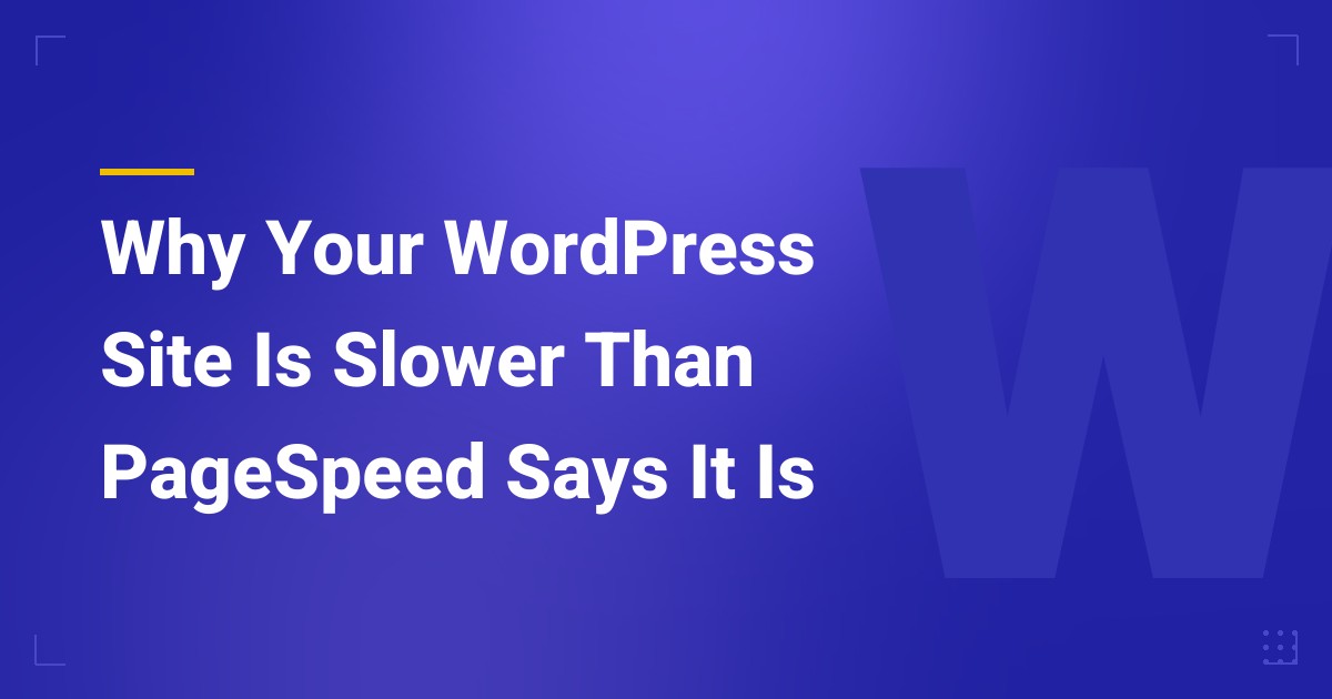 WordPress site speed